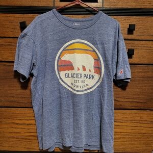 League Blue Glacier National Park Montana Graphic Tee
